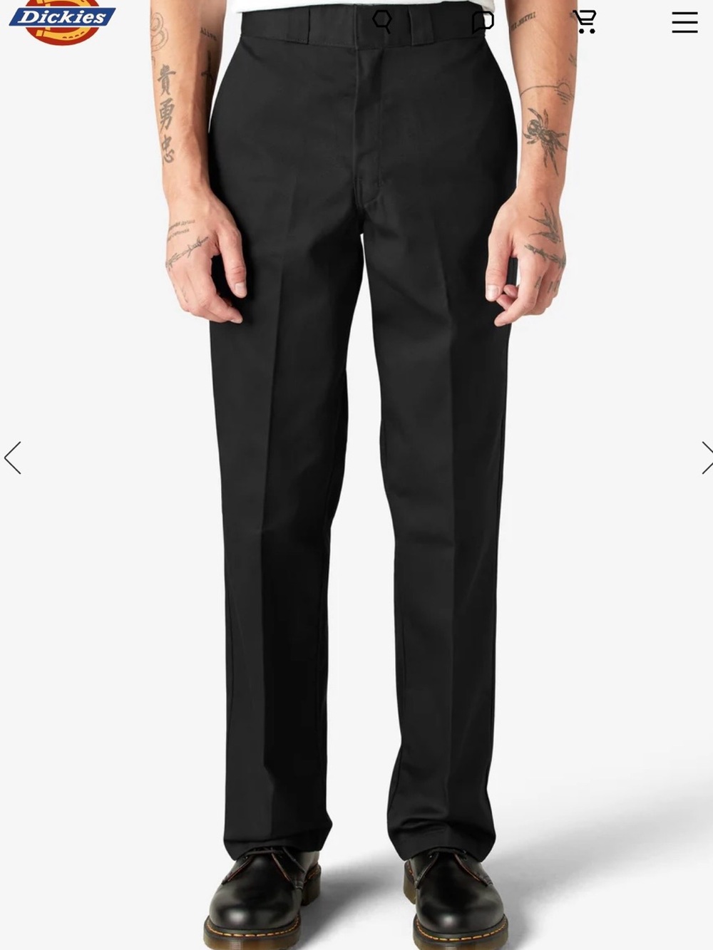 Dickies Men's Black Original Work Pants